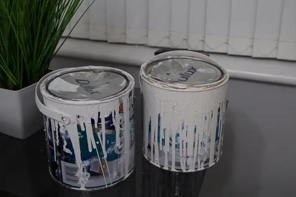 New tin of paint vs 18 month old tin.