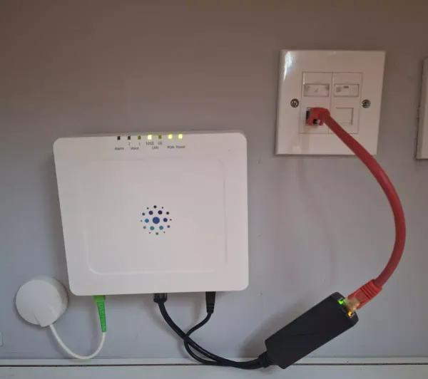 Swish Broadband ONT powered over ethernet